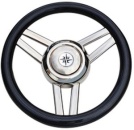 3-Speichen Steuerrad Modell 26 NIRO mit schwarz Polyure