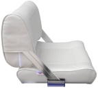 Steuerstuhl Modell Athene Flip-Back, Weiss