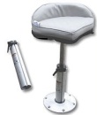 Plug-in Pro Stand-Up Sitz aus Grauem Vinyl mit Kunstst