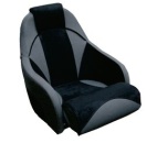 Steuerstuhl Modell Ocean 51 Flip-Up, Grau Fabric mit S
