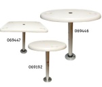 Kunststoff Tisch Satz Palm (450x390mm) mit Aluminium T
