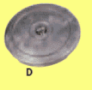 Aluminium Runde Ruderblattanoden, Ø90mm (0,20kg