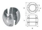 Magnesiumanode für Ø20mm Welle, kugelförmig