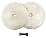 Magnesium Runde Ruderblattanoden (Satz) Ø125mm/0,320 kg