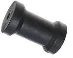 Kielrolle, L=133, Bohrung 10mm (gegossenem Gummi)