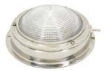 NIRO Kajütlampe mit geriffelter Linse, 12V8W, mit Vent