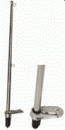 NIRO Flaggenstock, abnehmbar mit abschließbarem Halter