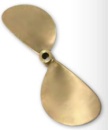 Radice 2-Blatt Bronze Schiffspropeller Typ K11, 12x08,