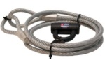 Plastifizierte Anti-Diebstahl-Kabel mit Schloß - L=3m