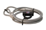 Plastifizierte Anti-Diebstahl-Kabel mit Schloß - L=5m