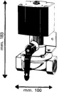 Elektrisches Sperrventil, 12V12W, 12 Innengewinde