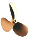 Radice 3-Blatt Bronze Schiffspropeller Typ E13, 12x07,