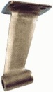Bronze Wellebock  Montageplatte mit rechteckiger Monta