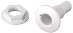 Kunststoff Fitting, 1-12 x 38mm, weiß