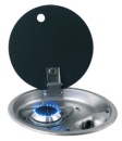 Round-Gasherd-Einheit 1 Brenner komplett mit gehärtetem
