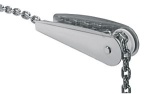 NIRO Ankerbugrolle, A=250mm, B=50mm, C=65mm (festes Mo