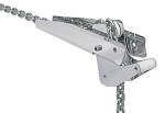 NIRO Ankerbugrolle, A=300mm, B=80mm, C=80mm (kippbar,