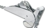 NIRO Ankerbugrolle, A=440mm, B=71mm, C=100mm (kippbar,