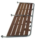 NIRO Badeplattform mit Holzlatten aus Teak, 1260x550mm