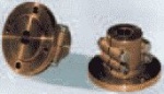 Bronze Klemmflansch, Ø20mm-Welle, Zentrierrand Ø63,5mm