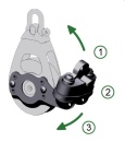 Antal Aluminium cam cleat Dubbelblock serie OPF-60