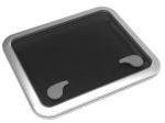 Goïot Aluminium Luken Modell Opal 54, Satin, Abm. 561x4