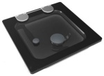 Goïot Luken Modell Opal Flush 10, Satin, Abm. 330x330mm