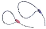 Segelzeising mit Kunststoff Clip, L=550mm, Ø5mm