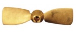 Radice 2-Blatt Bronze Faltpropeller für Welle, 11x08, W