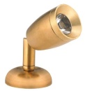 Messing LED-Wand  Leselampe (mini), 8-30V  1,2W, LED 1