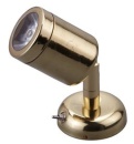 Messing LED-Wand  Leselampe (mini), 8-30V  1,2W, LED 1