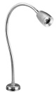 Flexibele LED-Karten- Leselampe, Messing verchromt, 8-