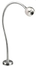Flexibele LED-Leselampe, Messing verchromt, 8-30V1,2W,