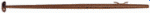 Flaggenstock, Lackiertes Holz,, L=600mm, Ø22mm, mit Ku