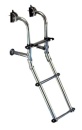 NIRO Badeleiter, aufklappbar, 3-Stufen, L=740mm, B=220