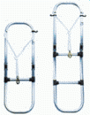 Aluminium Badeleiter, aufklappbar, 3-Stufen, L=930mm,