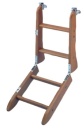 Holz Badeleiter, 2und2 mit rutschsicheren Stufen