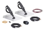 Seastar Trimmklappensystem-Satz Schlag 5.7cm Aktuator 29cm Eckmontageplatten 12