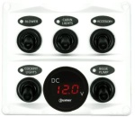 Schalterpaneel mit Voltmeter weiß