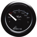OELDRUCKANZEIGER 0-30 PSI SCHWARZ