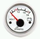 VOLTMETER 12V WEISS