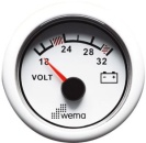 VOLTMETER 24V WEISS