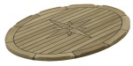 TEAK TABLE TOP 58 x 80CM