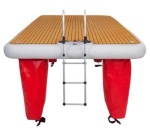 Plug-in aluminium bathing ladder