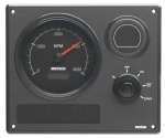 Vetus Instrumentenpanel MP22, schwarz, 12 Volt