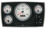 Vetus Instrumentenpanel 12 V 0-4000 RPMAluminium, weiße