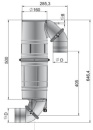 Vetus Kunststoff Schwanenhals / Schalldämpfer 60mm