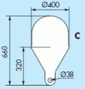 KUGEL-MARKIERUNGSBOJE D=40CM