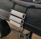 PLASTIMO HALBFENDER MIT 1 MTR GURT WEIß