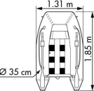 Plastimo TENDER HORIZON 1,85 M SLATTED FLOOR